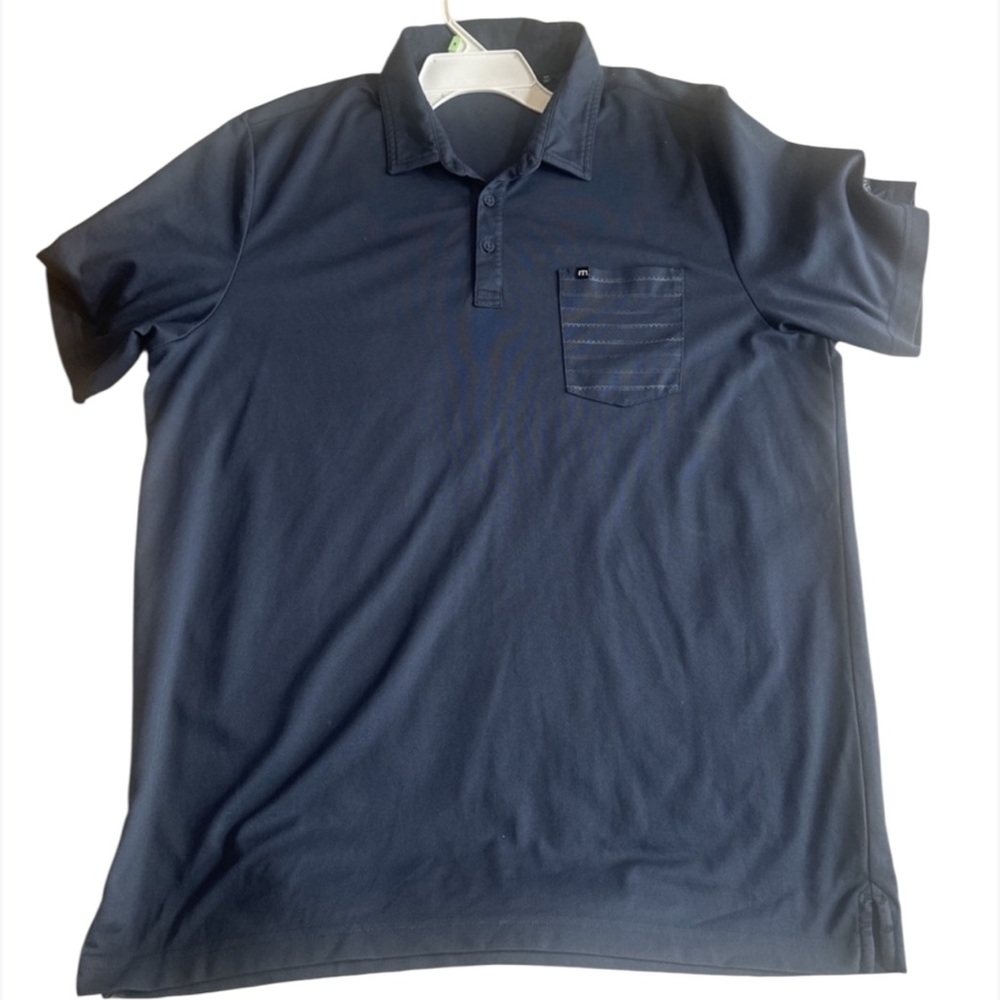 Travis  Mathew Teal Short Sleeve Golf Polo Shirt, Mens‎ XXL